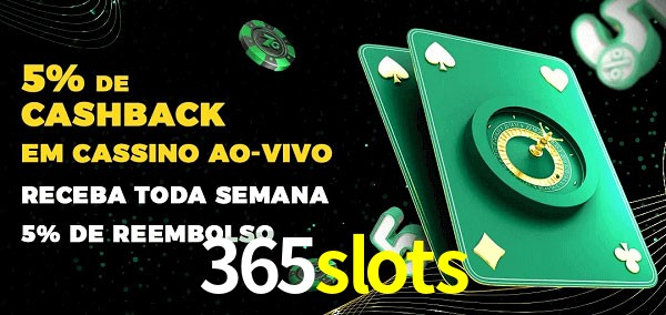 Promoções do cassino ao Vivo 365slots